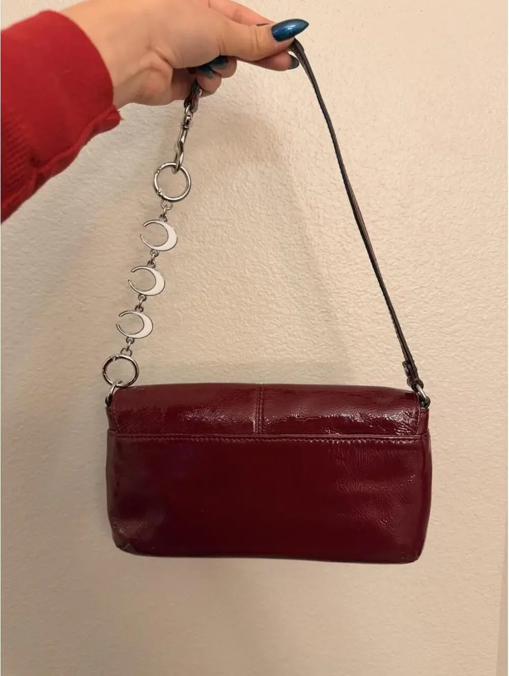 Red Patent Leather Coach Wristlet!
